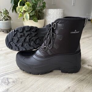 NEW IN BOX Staheekum Insulated Winter Snow Boots Waterproof Men’s Black -20🌡️ 3M